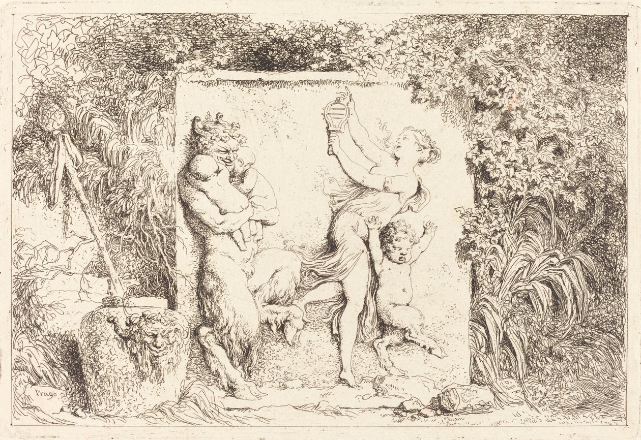 La danse des satyres - Jean Honore Fragonard
