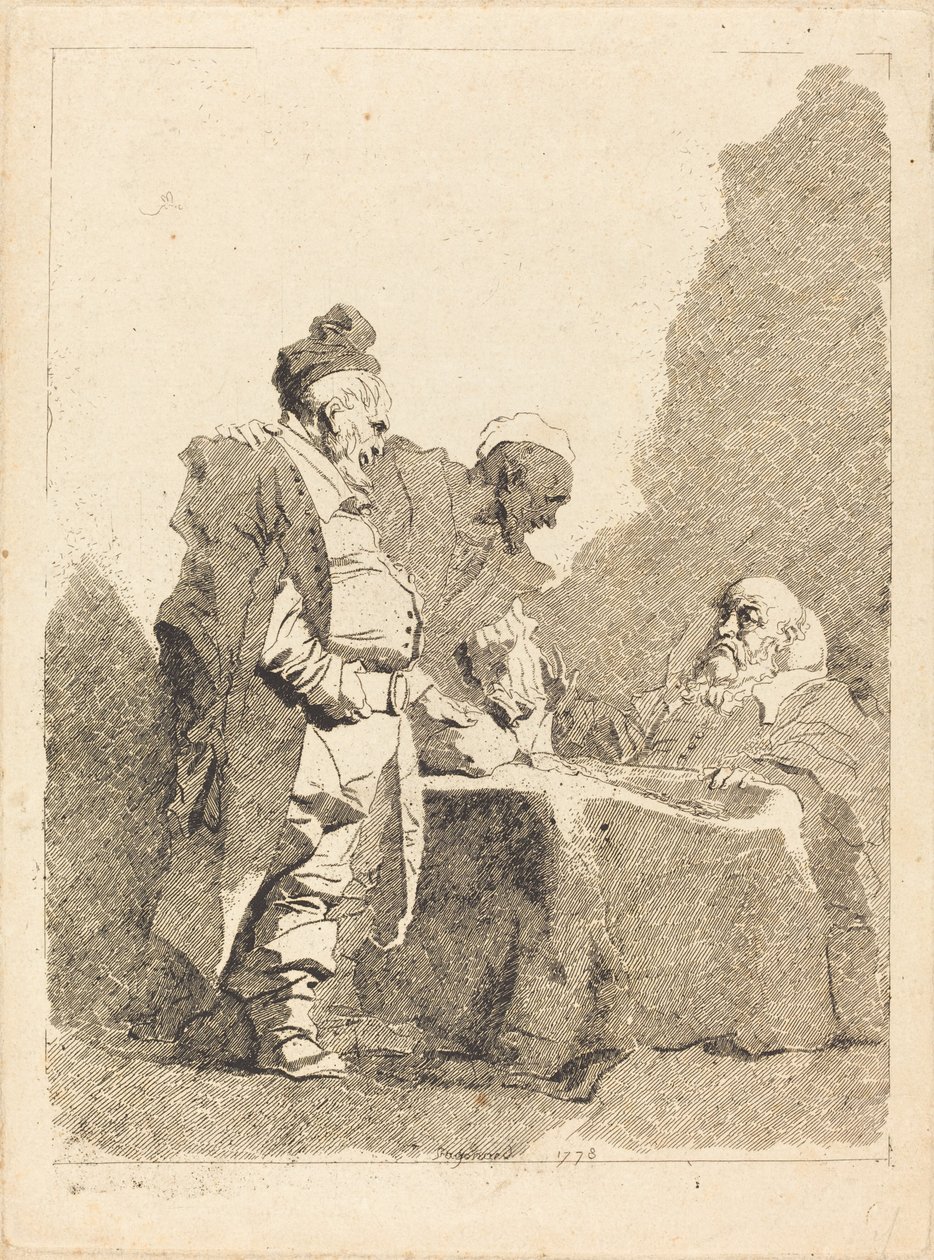 Les traitants - Jean Honore Fragonard