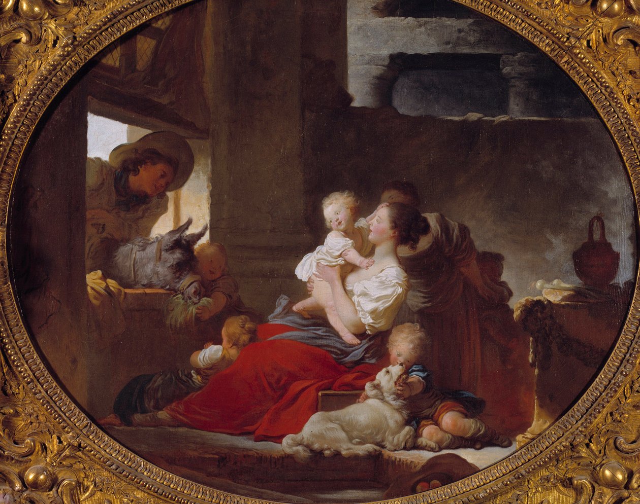 La famille heureuse - Jean-Honore Fragonard