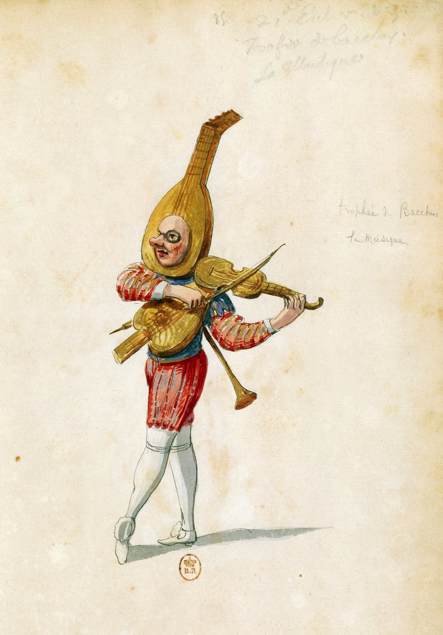 Croquis de costume par Jean Berain l