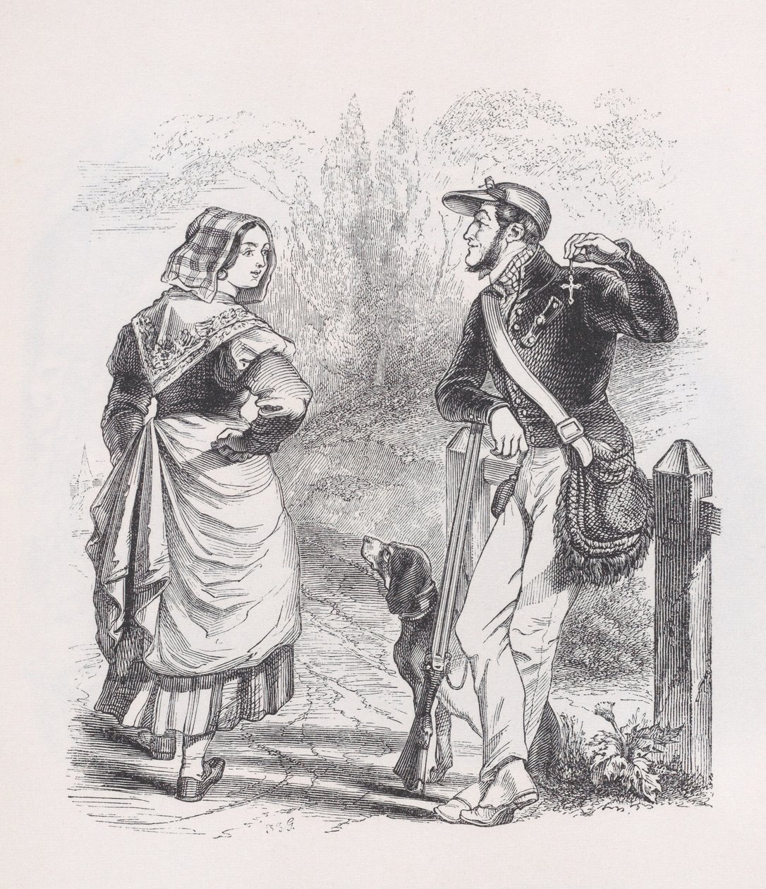 Le Chasseur et la Laitière de L