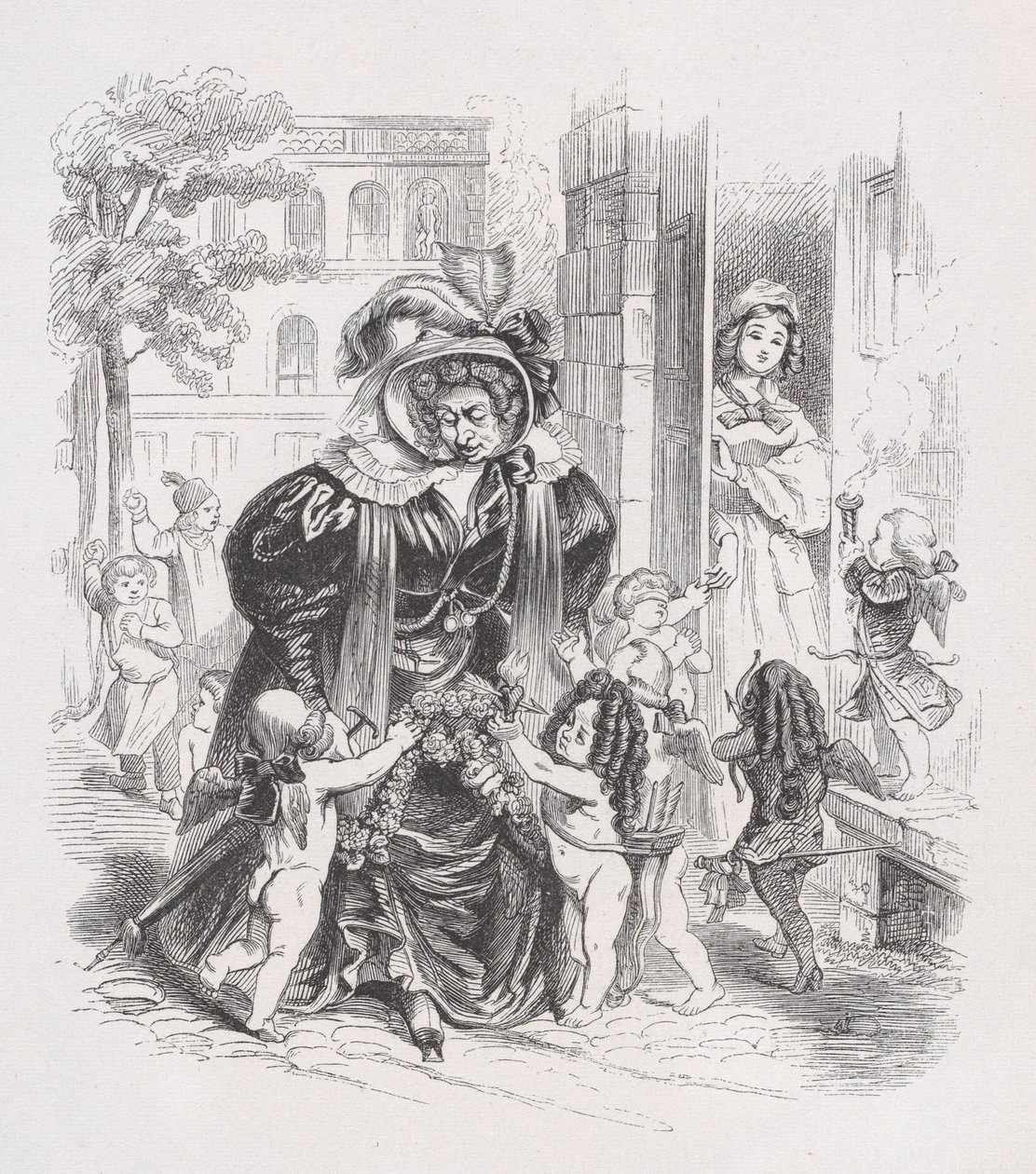 Les pauvres putti des œuvres complètes de Béranger, 1836 - Jean Ignace Isidore Gérard