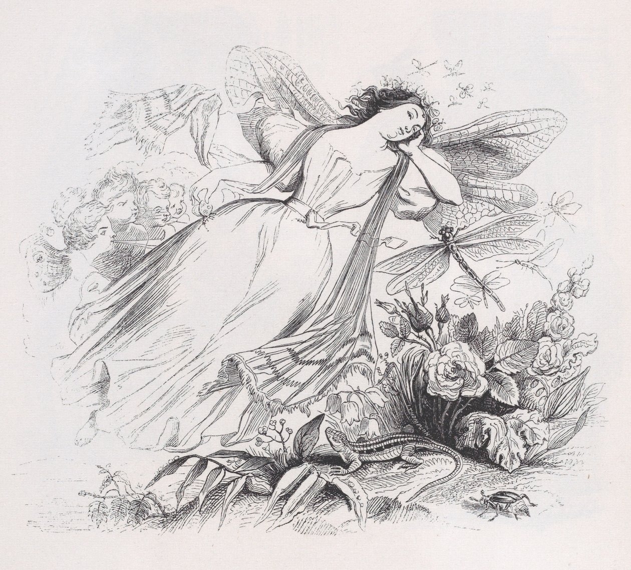 La Sylphide des Œuvres complètes de Béranger, 1836 - Jean Ignace Isidore Gérard