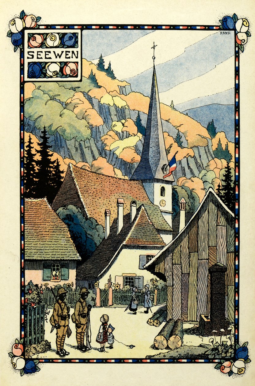 Le paradis tricolore : Seewen 1918 - Jean Jacques (1873 1951) Waltz