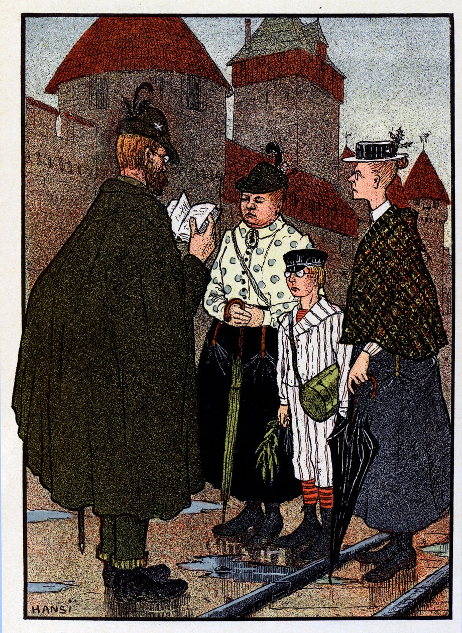 Vogesen Bilder (images des Vosges) ; Visite du château - Jean Jacques (1873 1951) Waltz