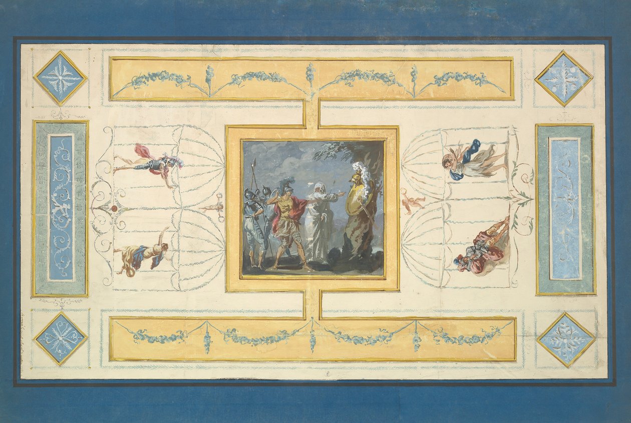 Étude pour un plafond - Jean Jacques Lagrenee