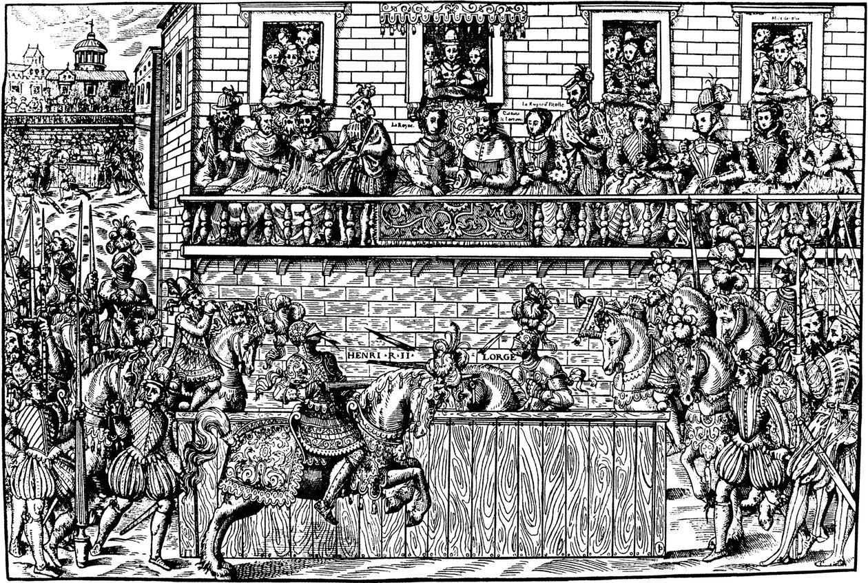 Mort du roi Henri II au tournoi, 1559 - Jean Jacques Perrissin