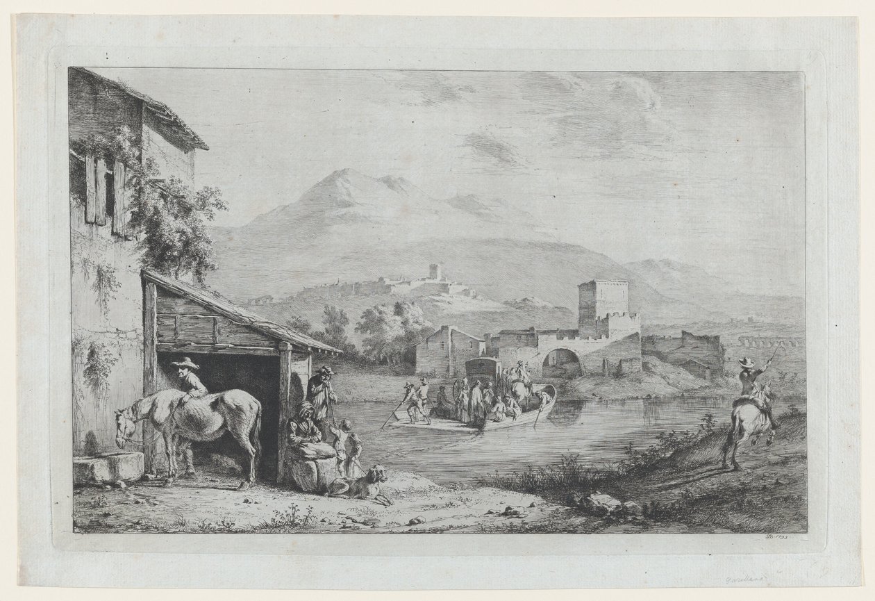 Passage de Garigliano, Italie - Jean Jacques de Boissieu