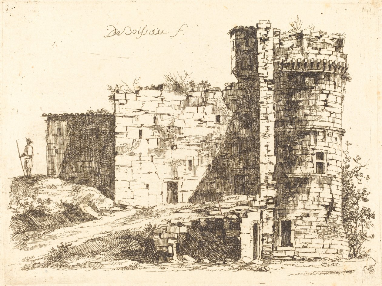 Ruines du Château Saint-Chamond, Loire - Jean Jacques de Boissieu