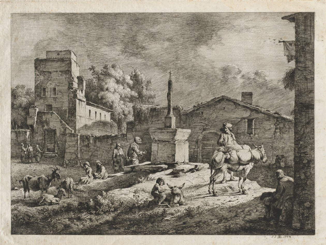 Vue de Saint-Andéol - Jean Jacques de Boissieu