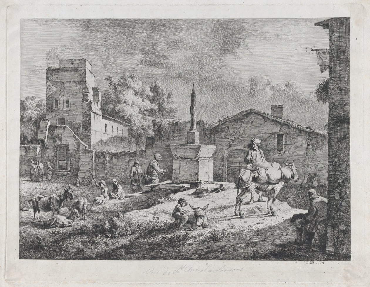 Vue de Saint-Andéol - Jean Jacques de Boissieu