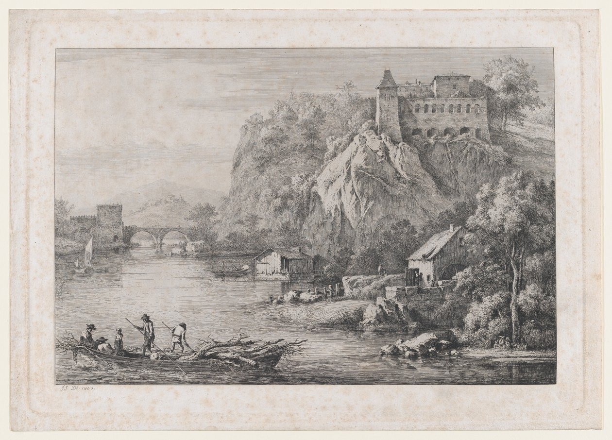 Vue du couvent des Carmélites déchaussées à Lyon, 1807 - Jean Jacques de Boissieu