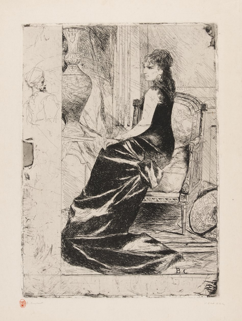 Femme en noir, vers 1876 - Jean Joseph Benjamin Constant