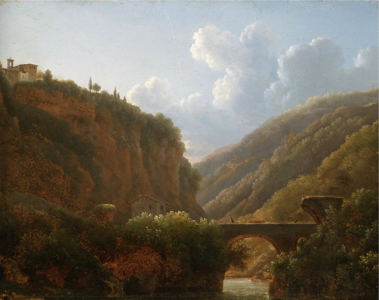 Vue du monastère de San Cosimato, au nord de Rome - Jean Joseph Xavier Bidauld