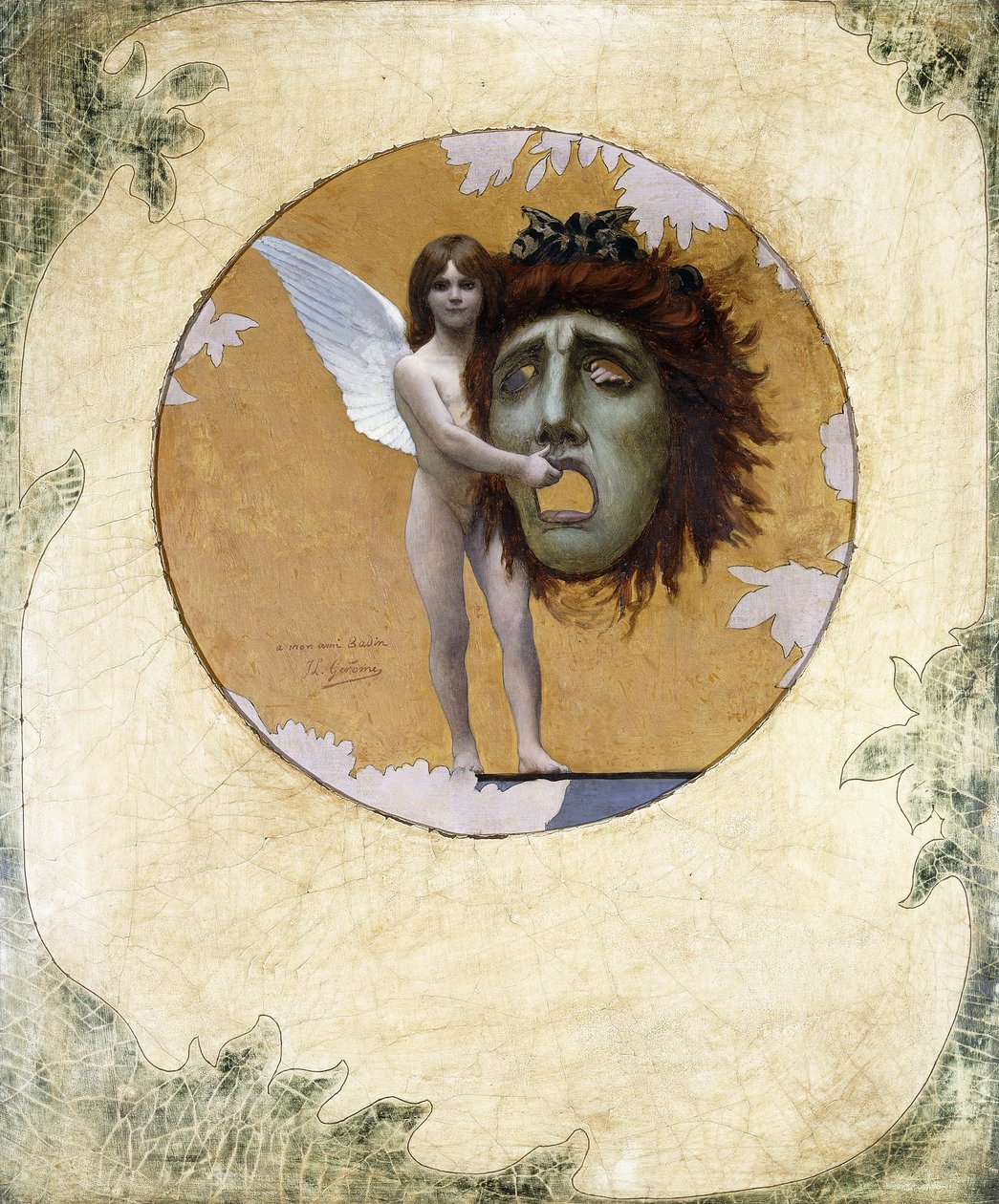 Un putto avec un masque - Jean Leon Gerome