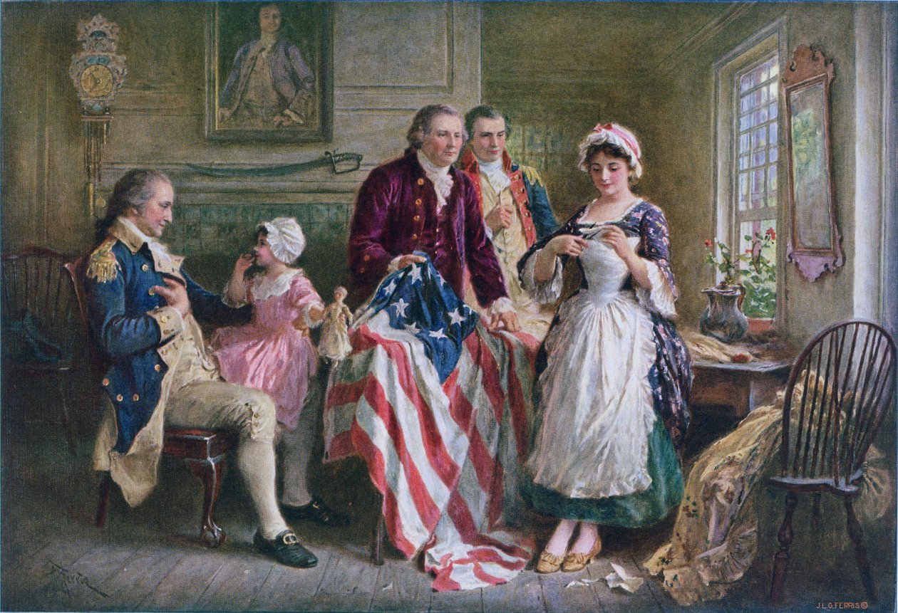 Betsy Ross 1777 - Jean Leon Gerome Ferris