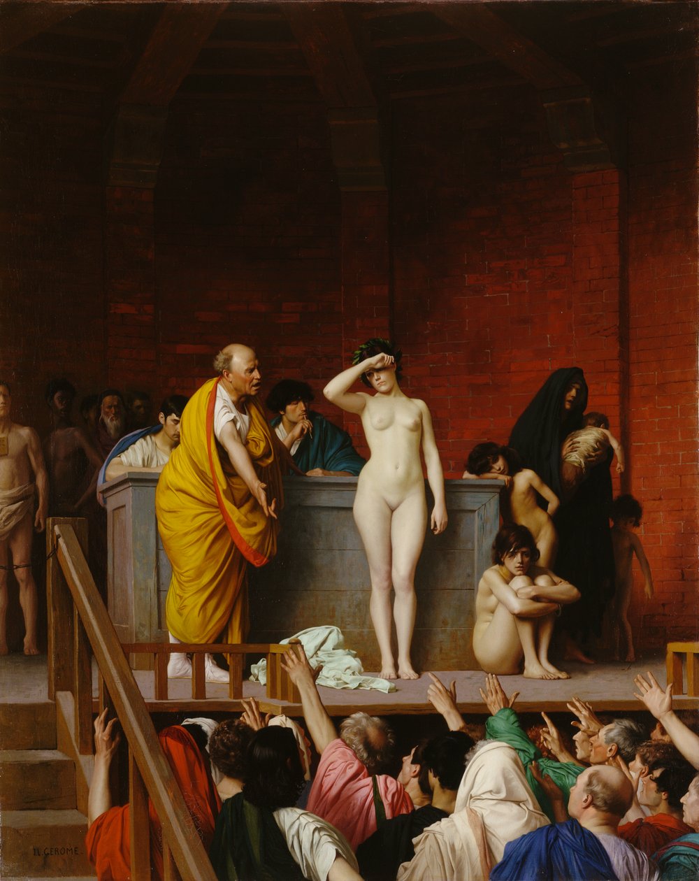 Marché aux esclaves dans la Rome antique - Jean Leon Gerome