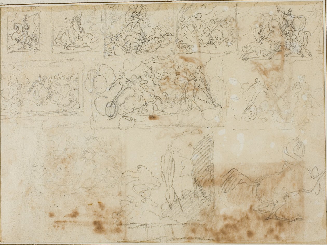 Onze esquisses de composition - Jean Louis André Théodore Géricault