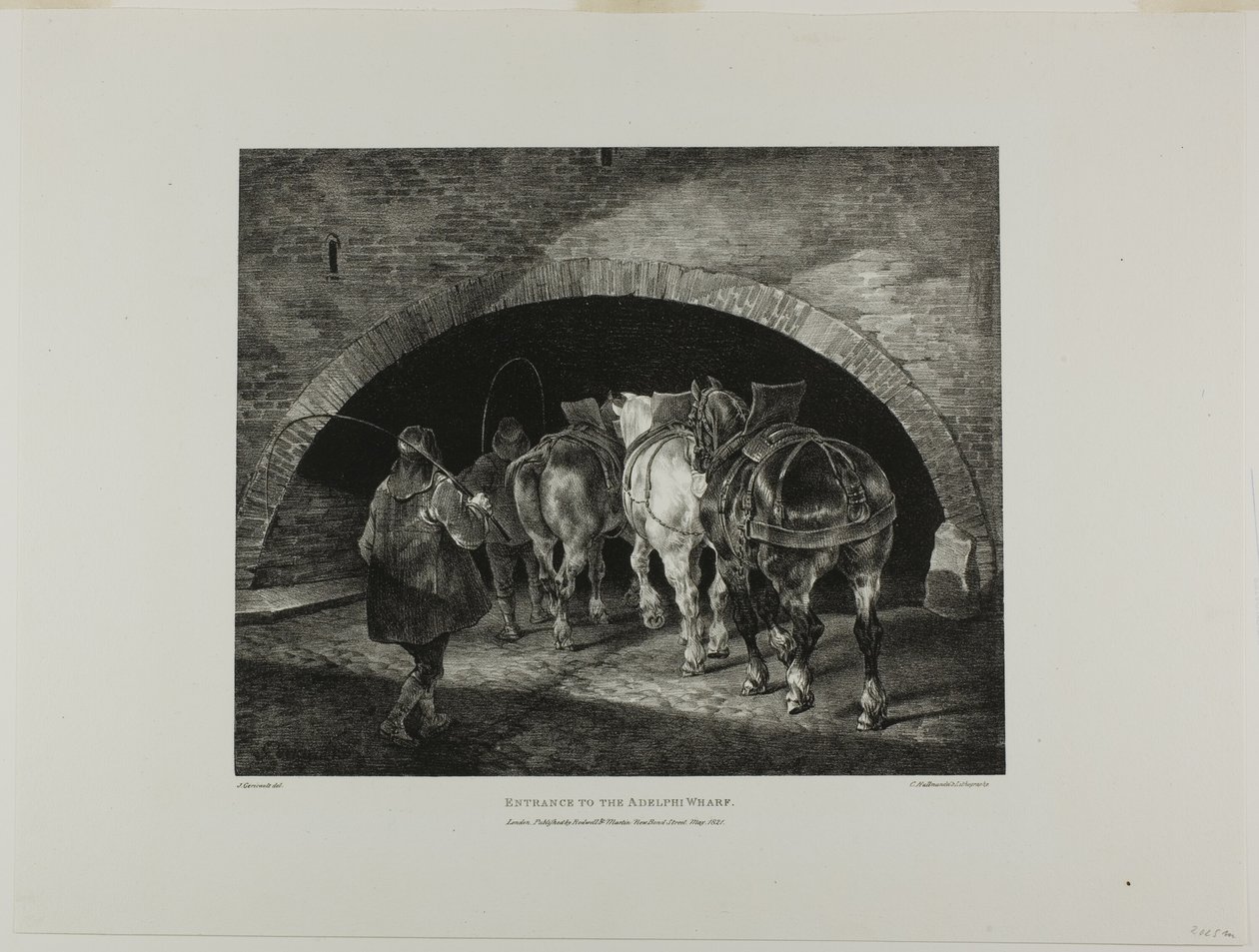 Entrée du quai Adelphi, planche 11 de Divers sujets dessinés d