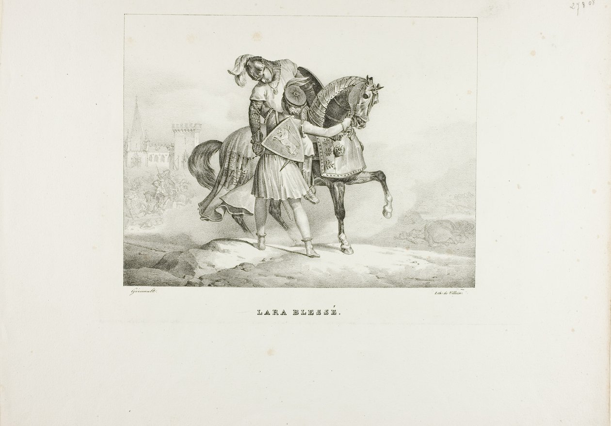 Lara blessée - Jean Louis André Théodore Géricault
