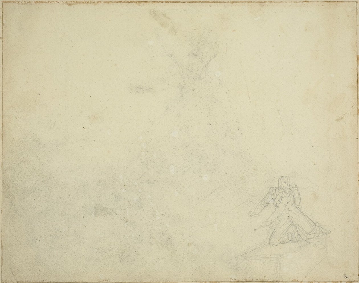 Étude de la figure agenouillée - Jean Louis André Théodore Géricault