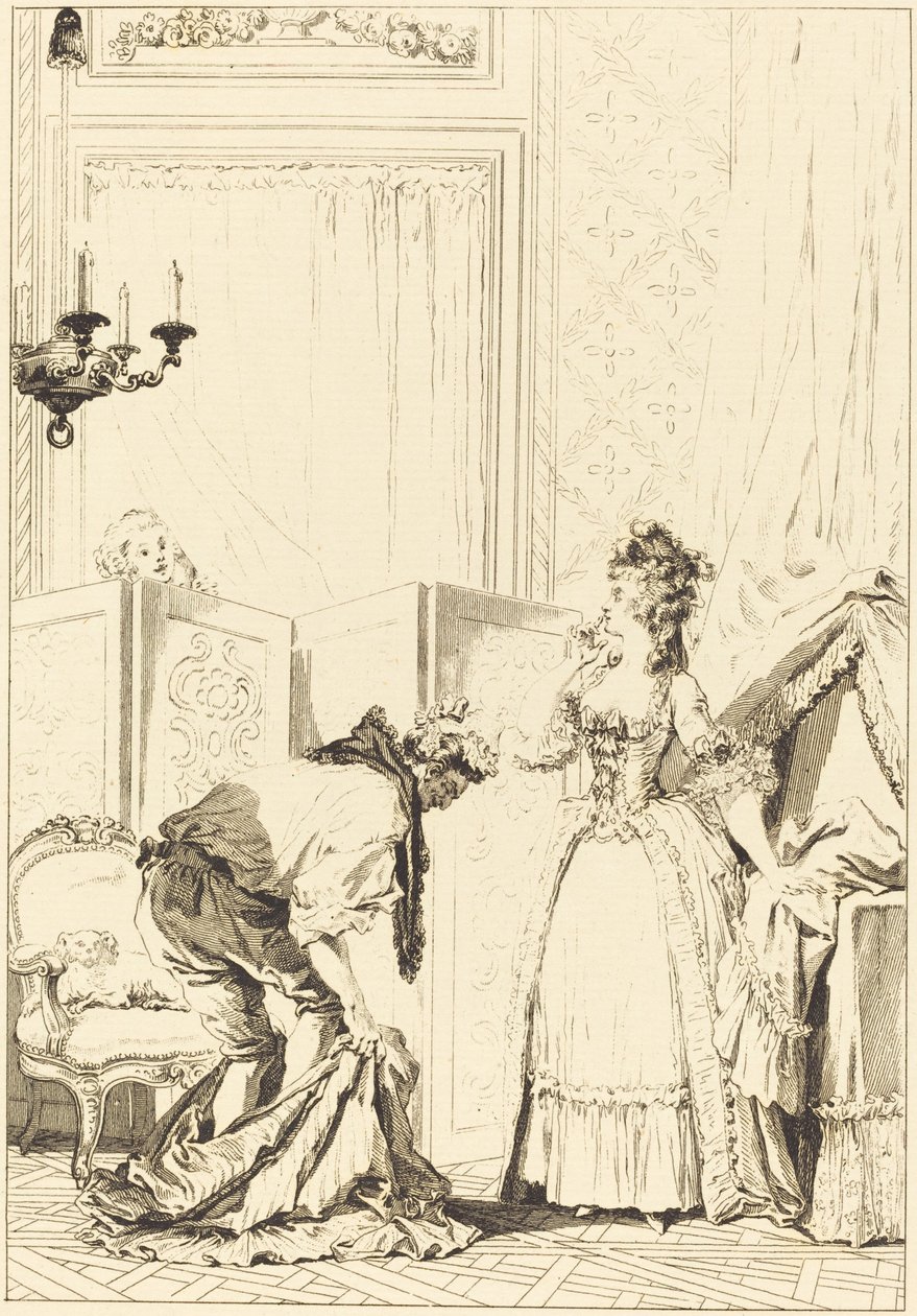 Le cocu battu et content - Jean Louis Delignon and Antoine Jean Duclos after Jean Honoré Fragonard