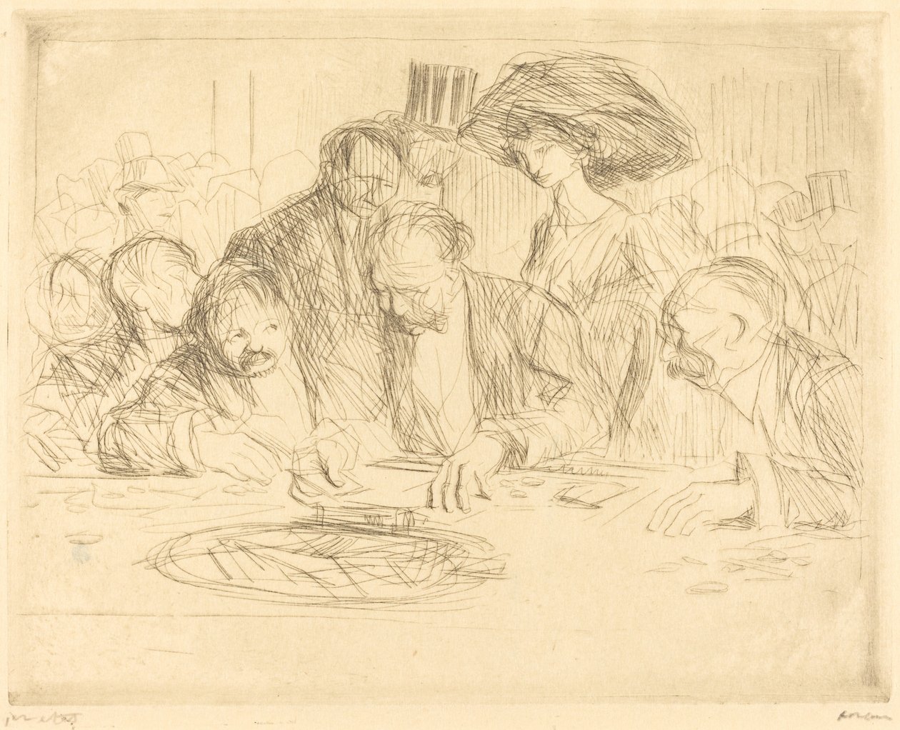 À la table de jeu (deuxième planche) - Jean Louis Forain