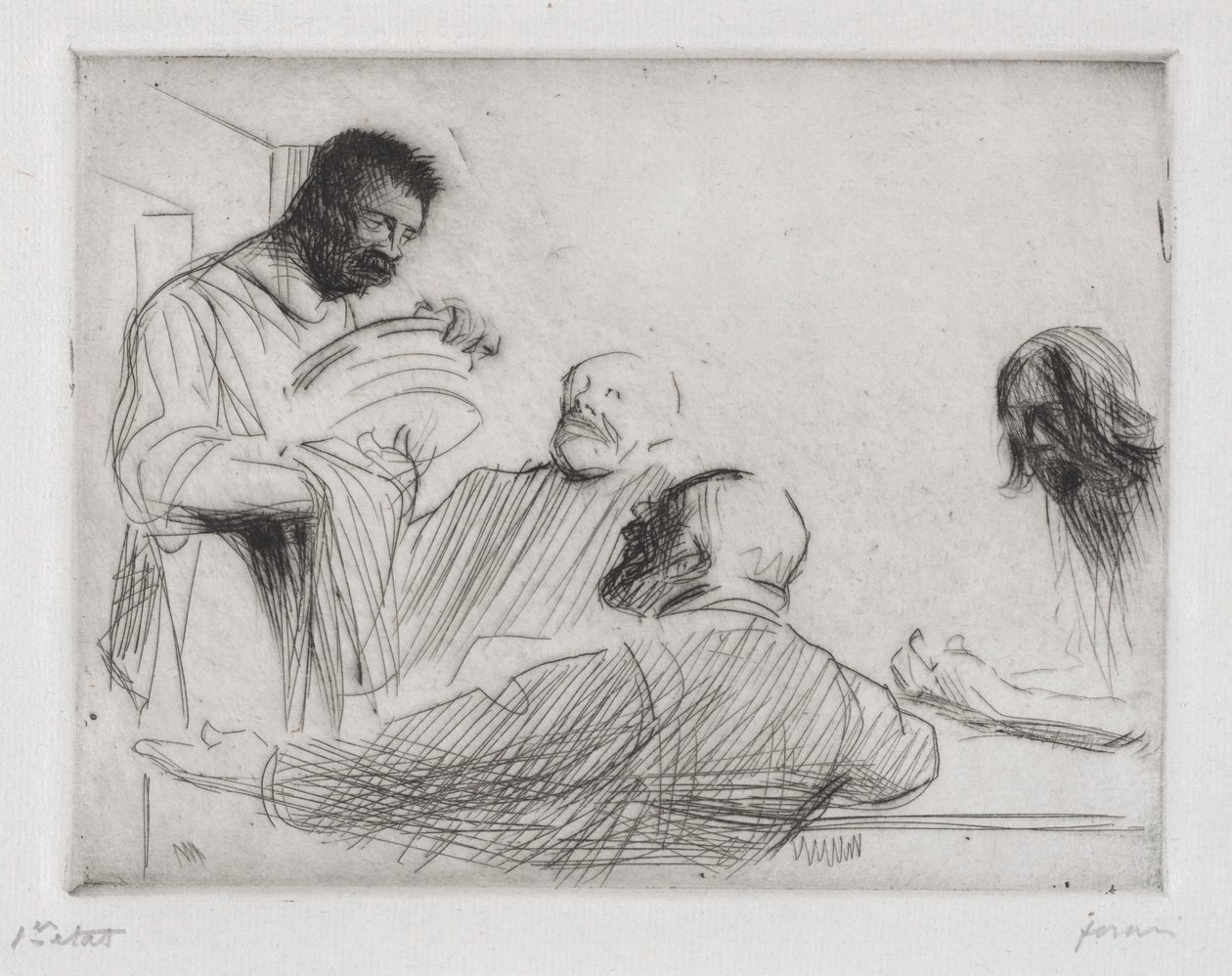 Avant le repas à Emmaüs - Jean Louis Forain