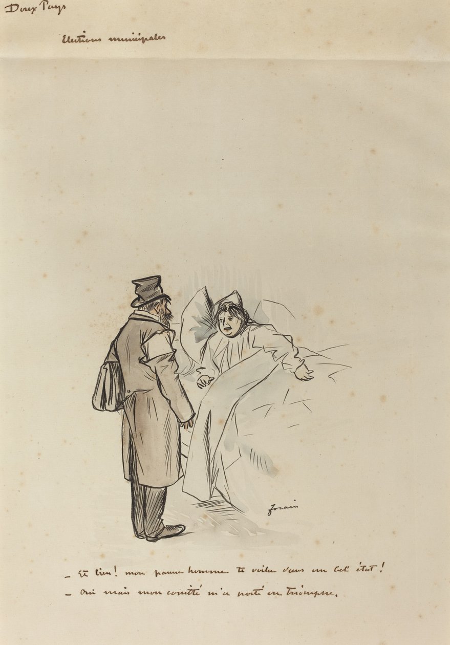 Élections municipales, vers 1897 - Jean Louis Forain