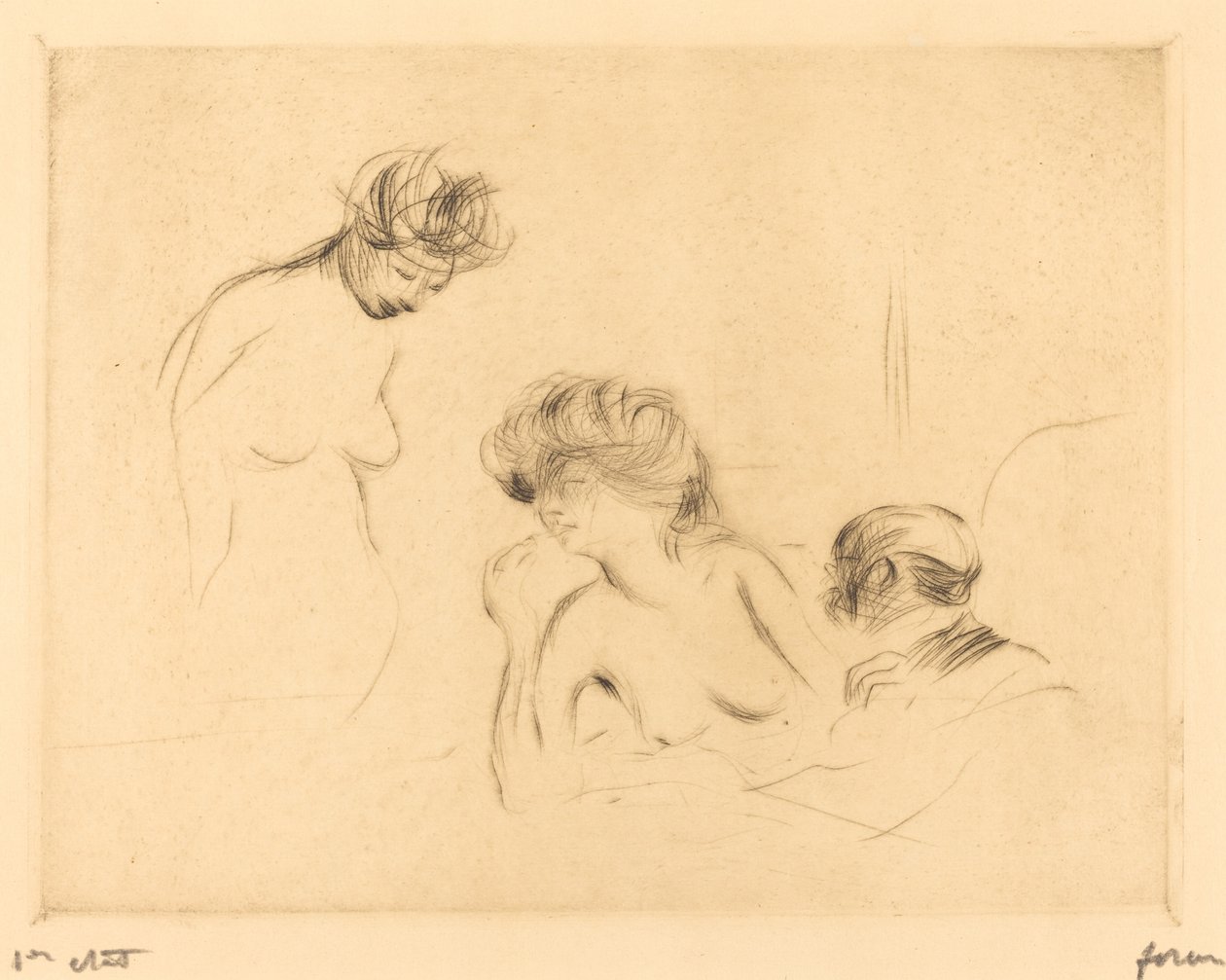 Dans une chambre privée (troisième planche) - Jean Louis Forain