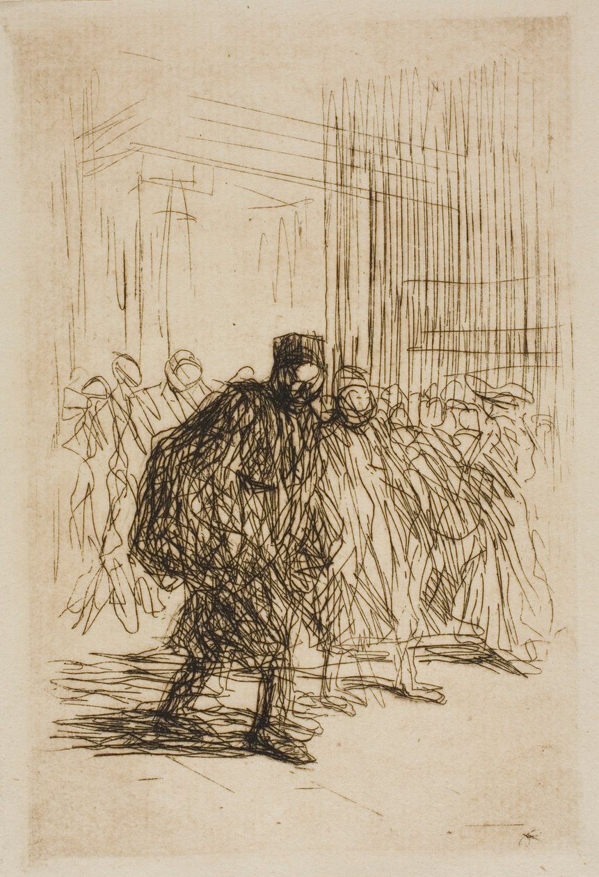 Dans les couloirs du palais de justice - Jean Louis Forain