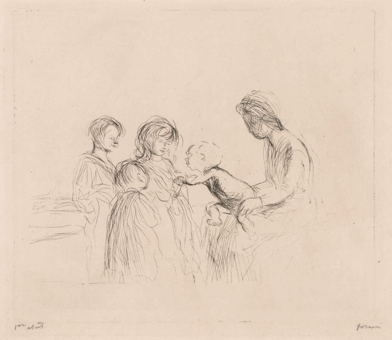 Madonna et enfants - Jean Louis Forain