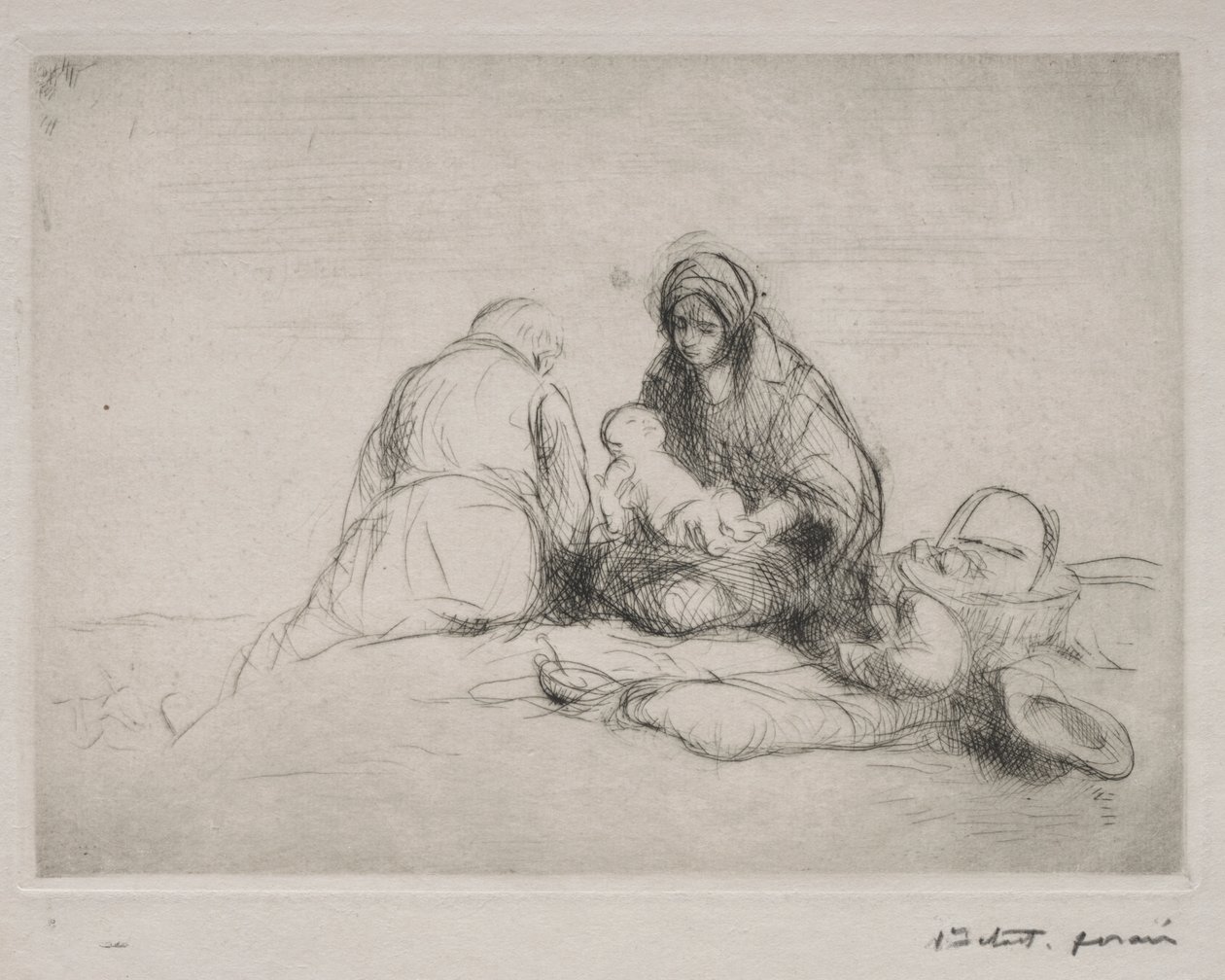 Repos pendant la fuite en Égypte - Jean Louis Forain