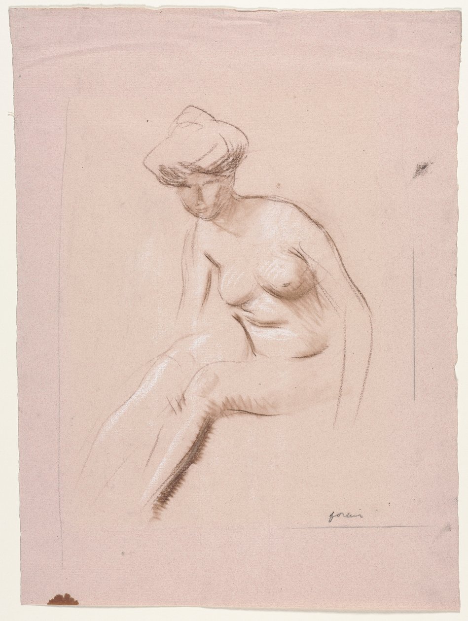 Nu assis, dernier quart des années 1800 ou premier tiers des années 1900 - Jean Louis Forain