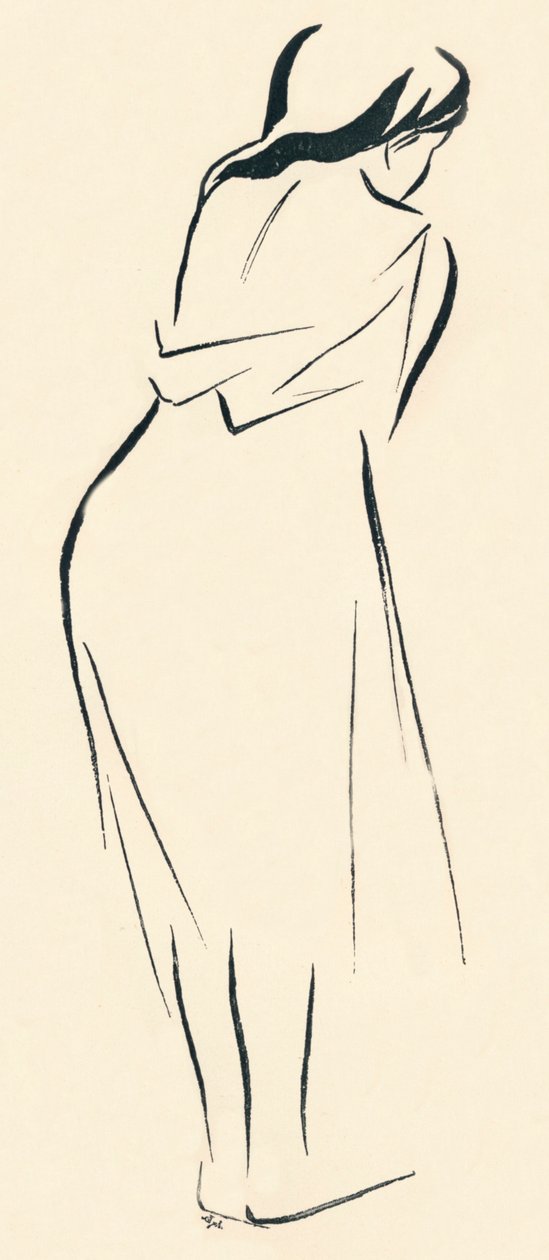 Étude en ligne, vers 1898 - Jean Louis Forain