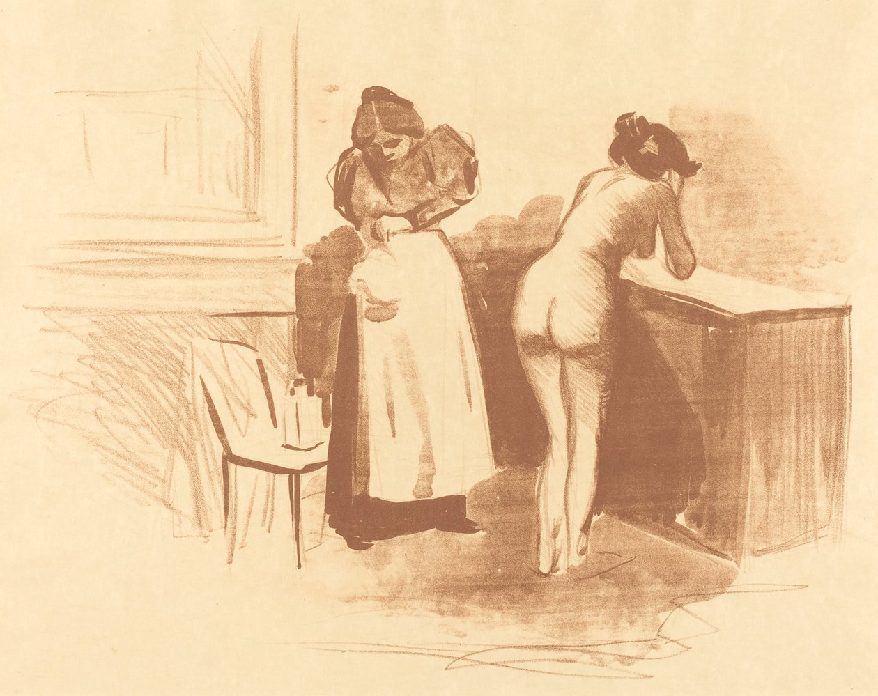 Le massage avec gant de crin - Jean Louis Forain