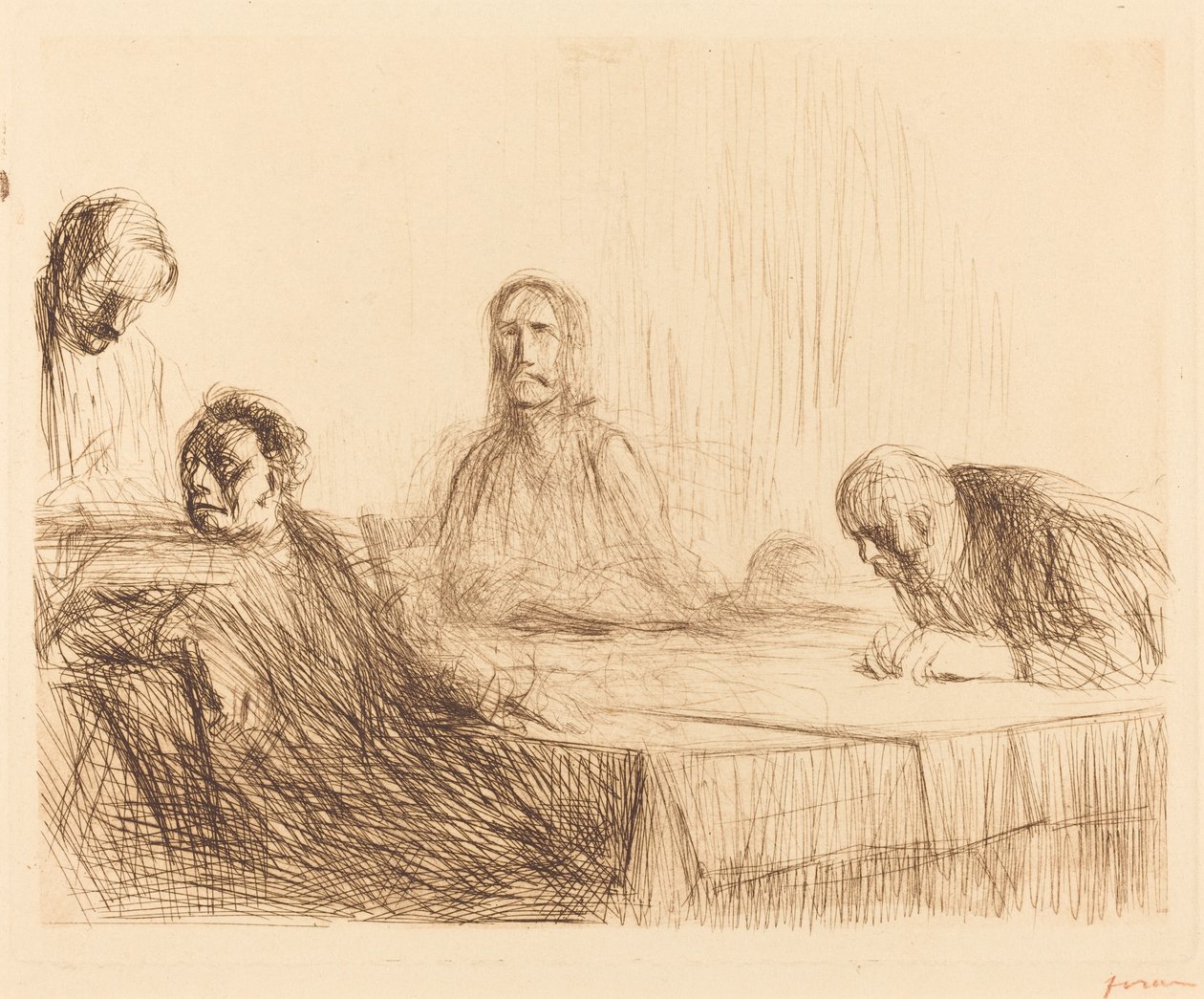 Le Souper à Emmaüs (deuxième planche) - Jean Louis Forain