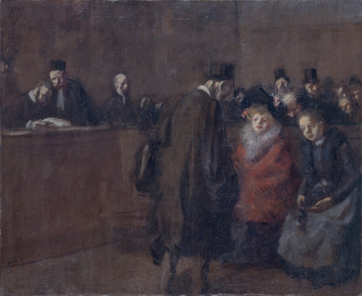 La scène du tribunal - Jean Louis Forain