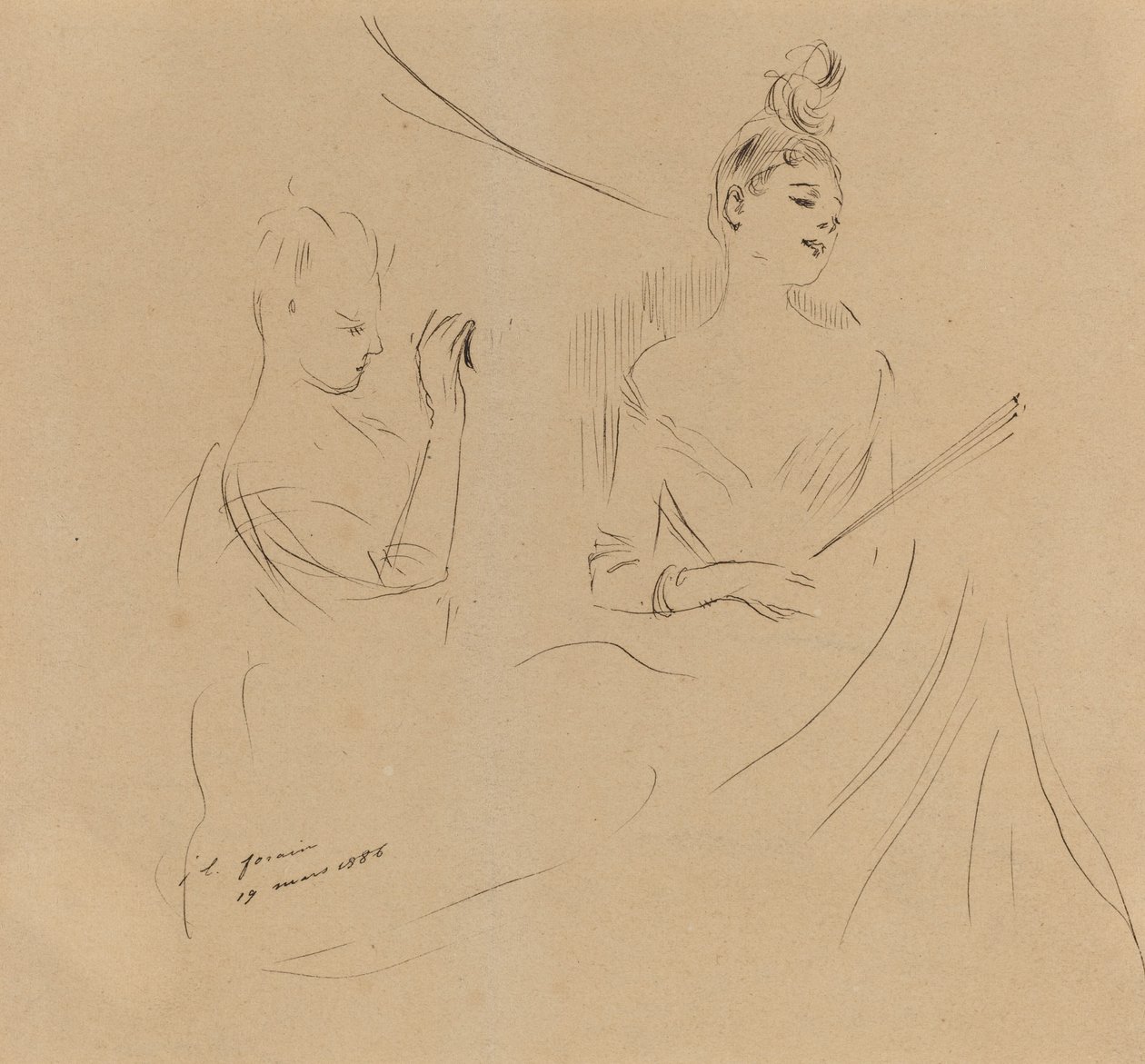 Deux dames dans une loge, 1886 - Jean Louis Forain