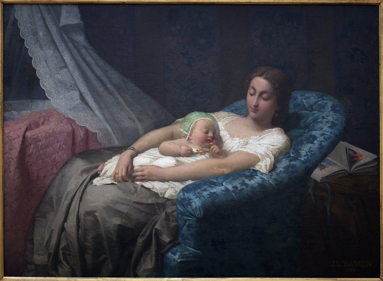 La jeune mère - Jean Louis Hamon