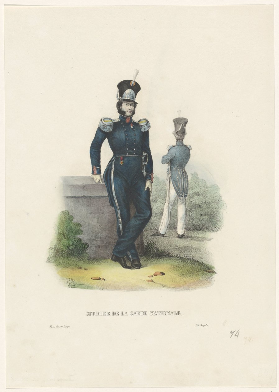 Officier de la Garde Nationale, 1828 - Jean-Louis Van Hemelryck