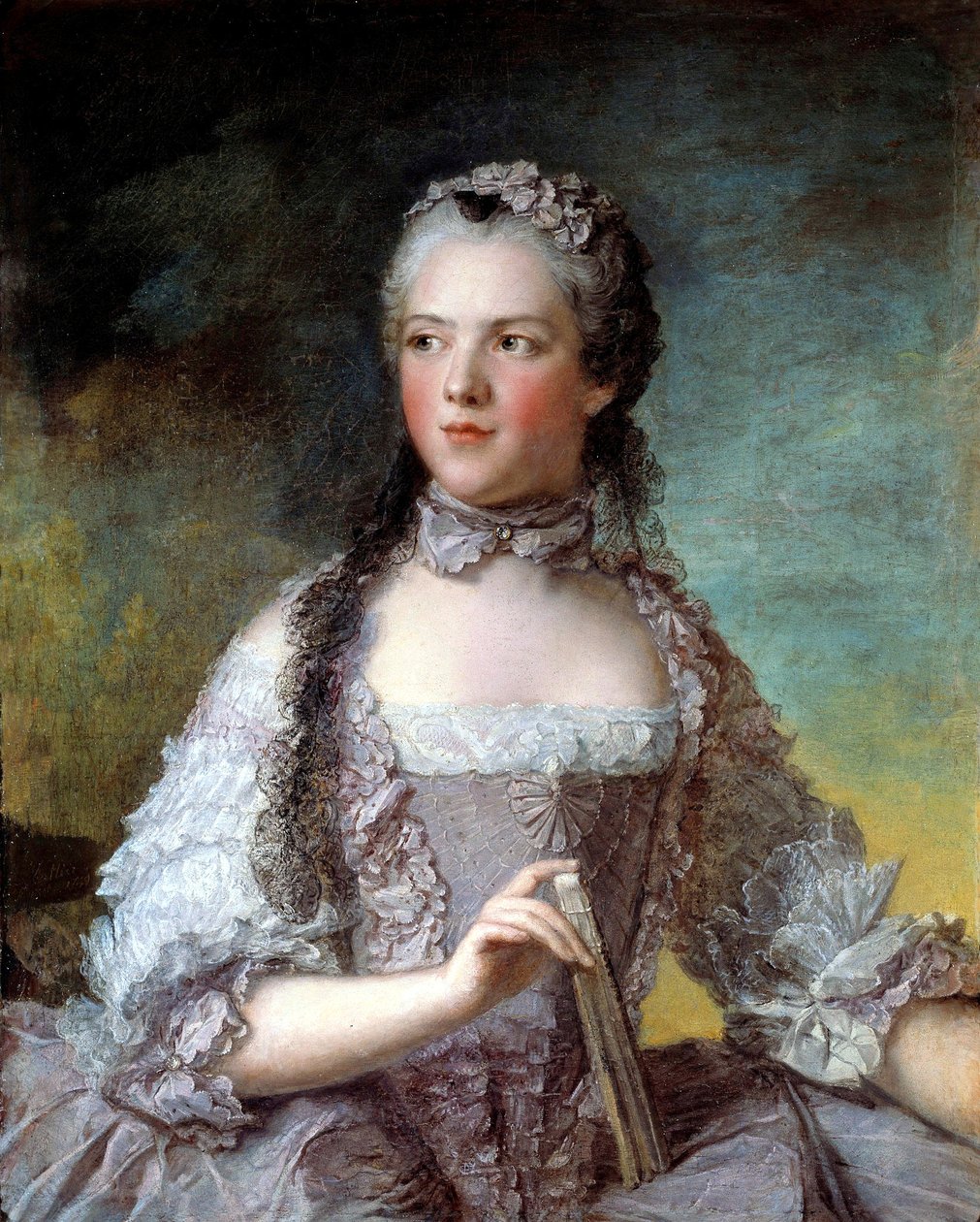 French: Marie-Adélaïde de France, dite Madame Adélaïde Madame Adélaïde de France (1732–1800), daughter of Louis XV - Jean Marc Nattier