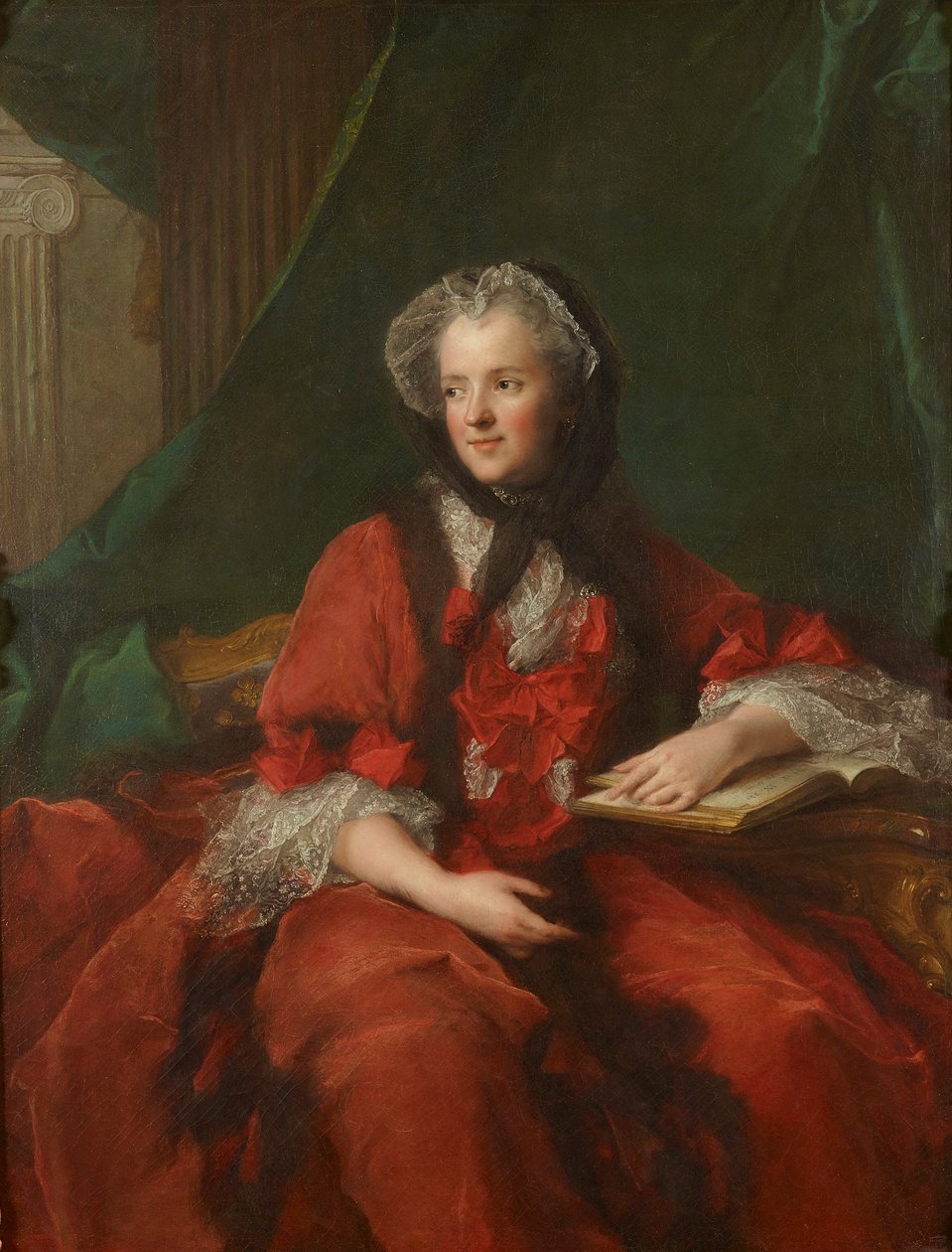 French: Portrait de la Reine Marie Leczinska Portrait of Marie Leszczyńska - Jean Marc Nattier