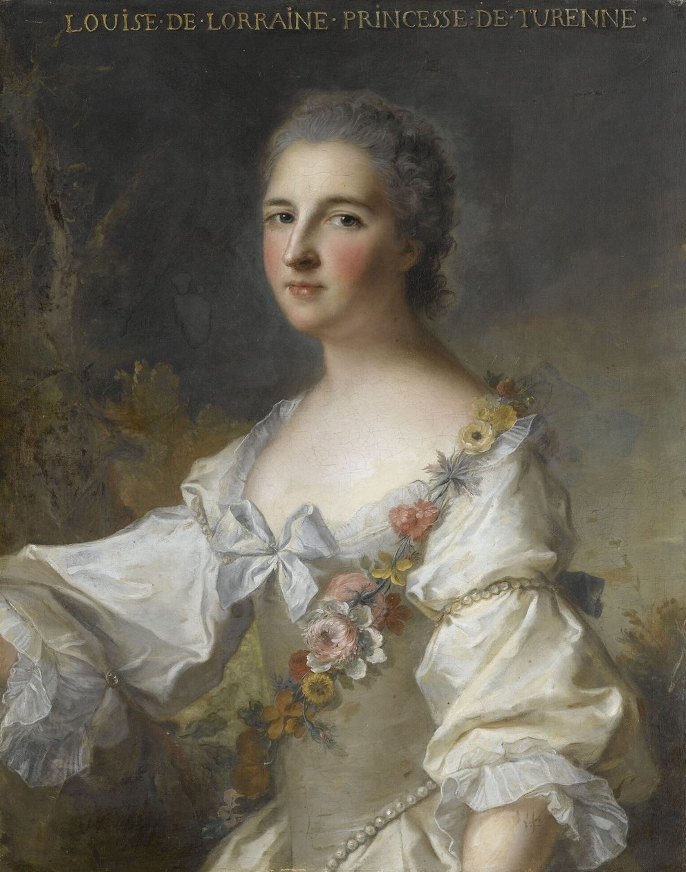 Louise-Henriette-Gabrielle de Lorraine, princesse de Turenne, duchesse de Bouillon (1718-1788) - Jean Marc Nattier
