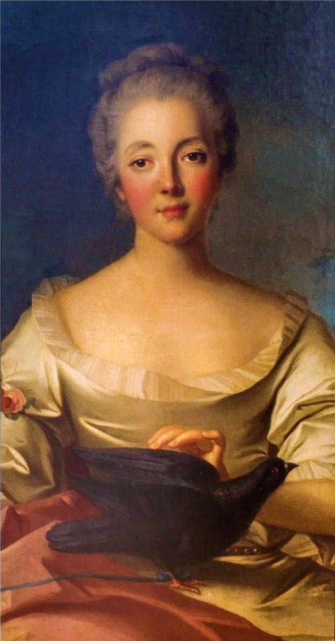 Portrait of Madame Louise Dupin (1706-1799). - Jean Marc Nattier