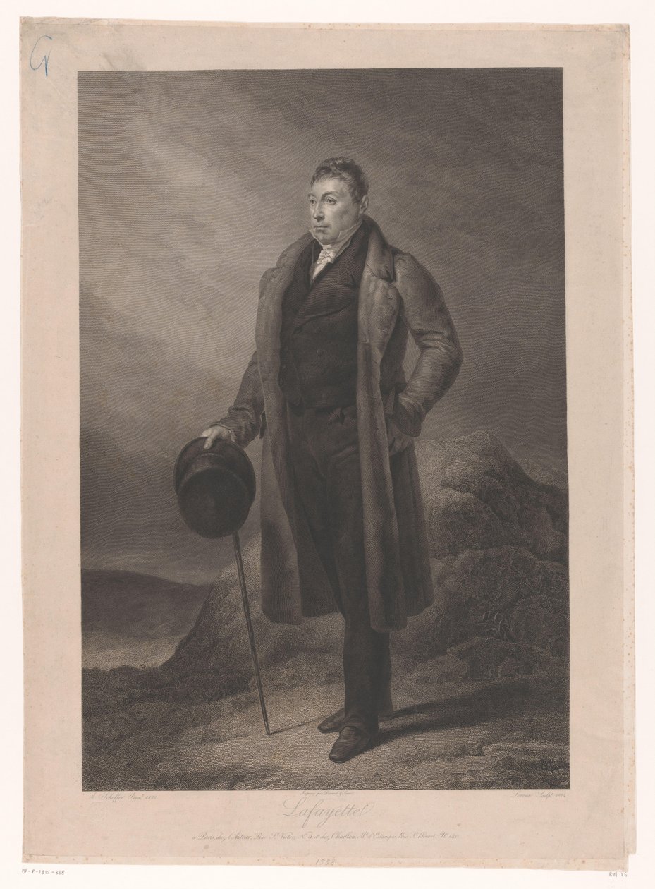 Portrait de Gilbert du Motier, marquis de La Fayette - Jean Marie Leroux