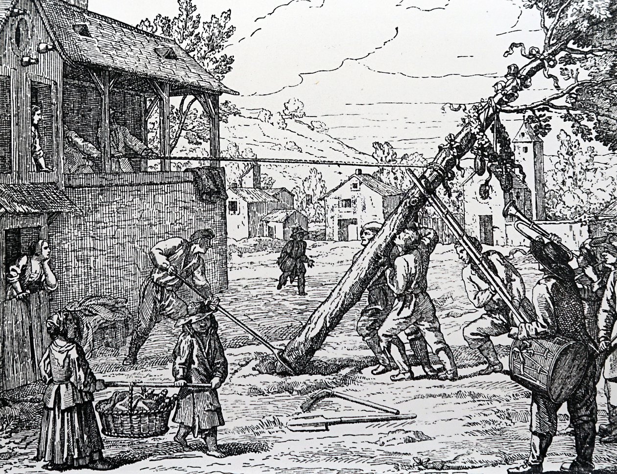 La plantation du mât de mai - Jean Mariette