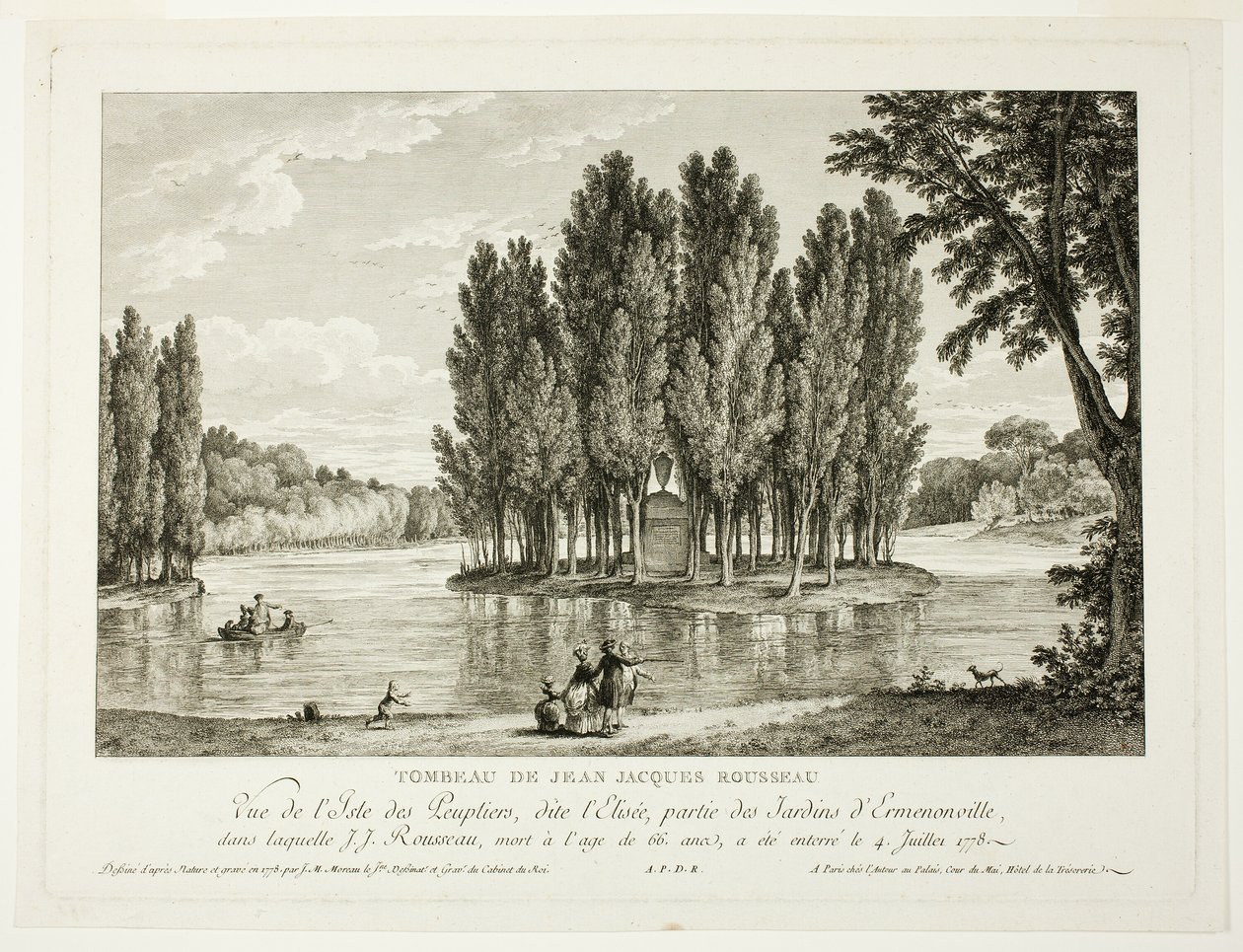 Tomb of Jean Jacques Rousseau - Jean Michel Moreau