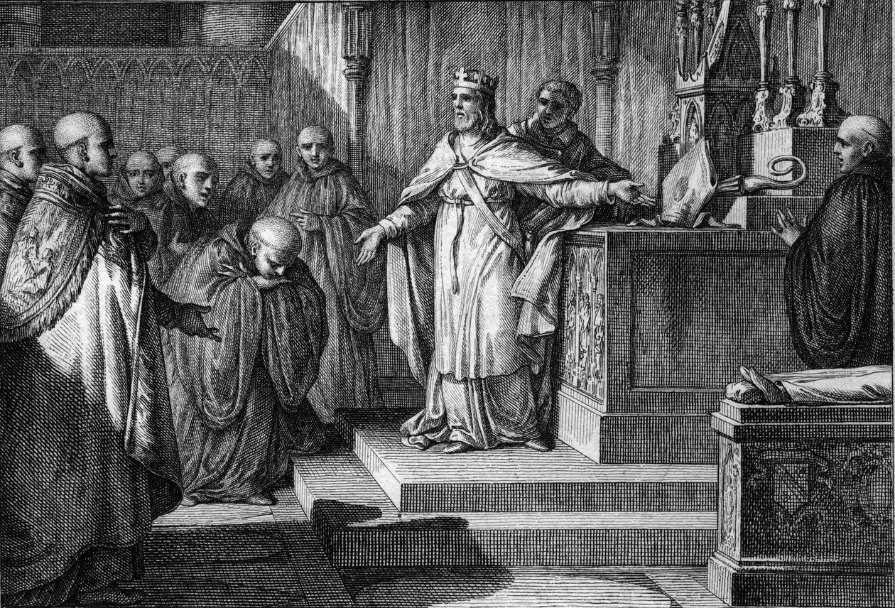Hugues Capet (941-996) rétablit les élections canoniques : le roi des Francs permet aux moines d