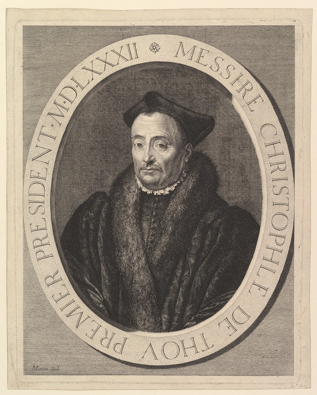 Christophe de Thou, premier président au Parlement - Jean Morin
